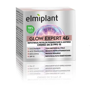 Crema de día Glow Expert 4D, 50 ml, Elmiplant