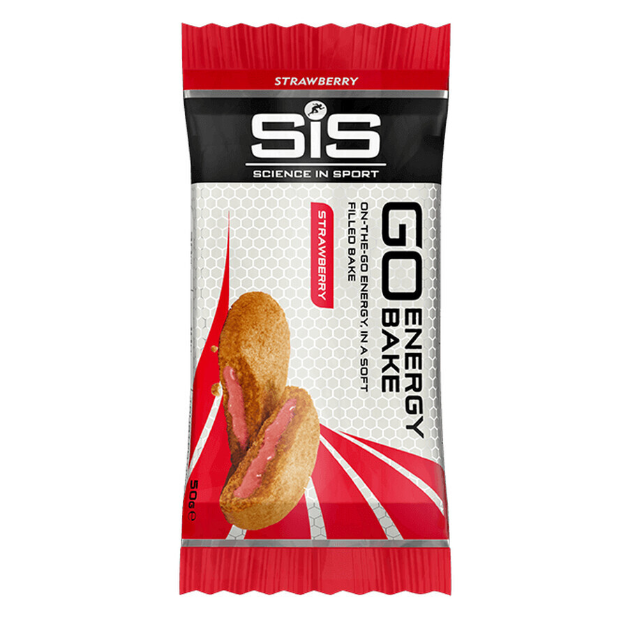 Sis Go Energy Bake torta energetica al gusto di fragola, 50 g, Science In Sport