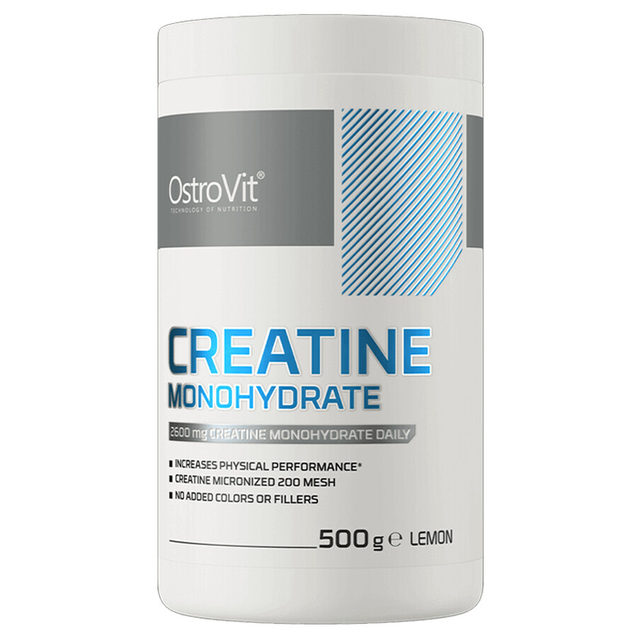 Créatine monohydrate avec arôme de citron, 500 g, OstroVit