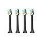 Electric toothbrush refills, black, 4 pieces, AQ-102, Aquapick