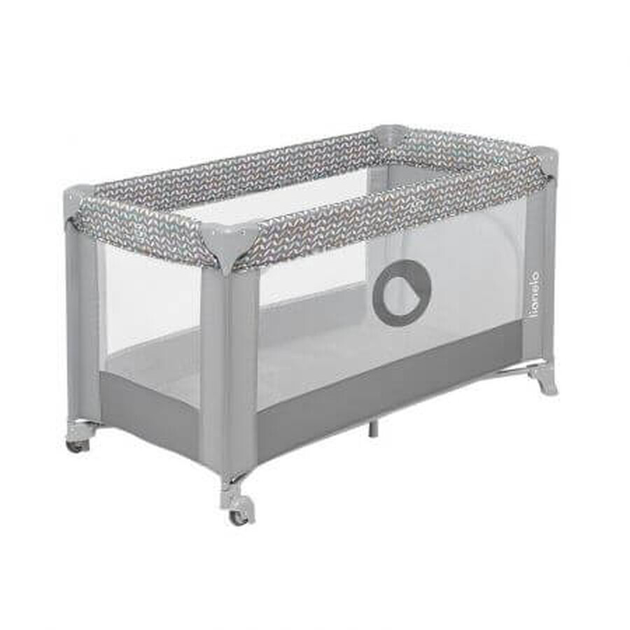 Lit pliant 2 en 1 Stefi, 120x60 cm, Gris, Lionelo