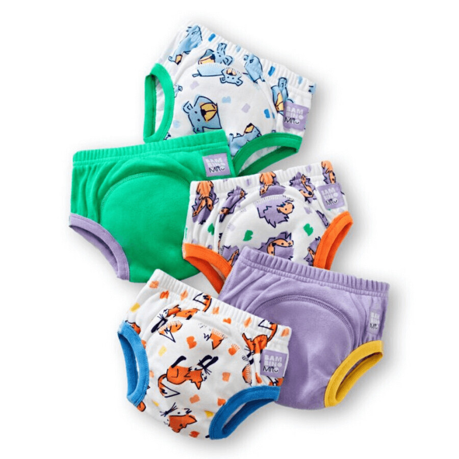 Potty Training Panties, 3-4 years, Bold, 5 pieces, Bambino Mio