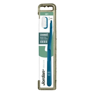 Cepillo de dientes para adultos con 4 cabezales intercambiables Green Clean, Soft, Jordan