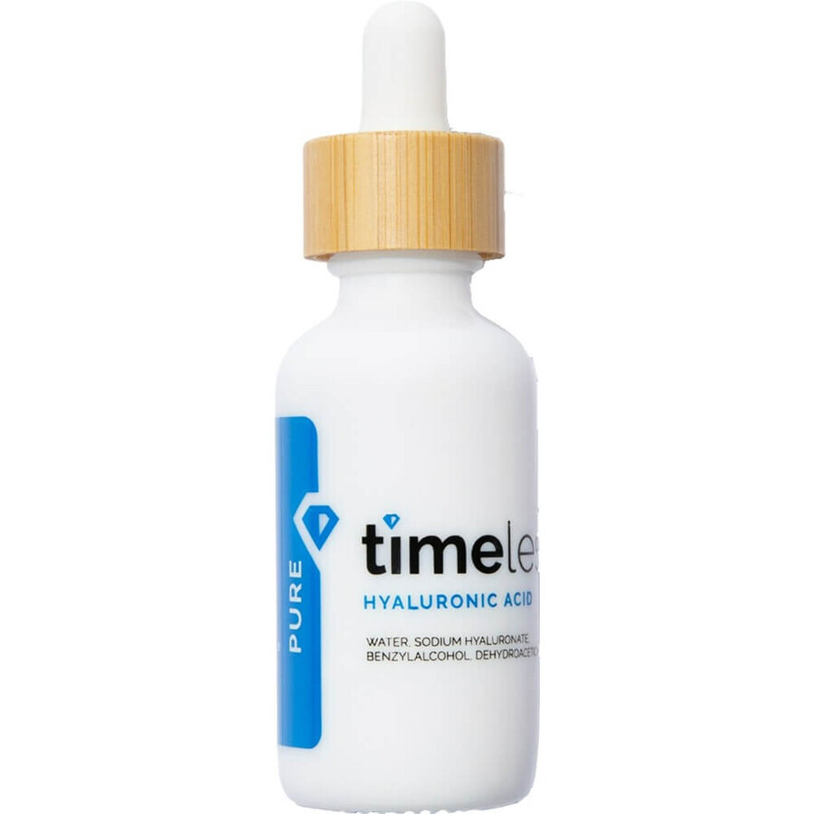 Moisturizing face serum with 1% pure Hyaluronic Acid, 30 ml, Timeless Skin Care
