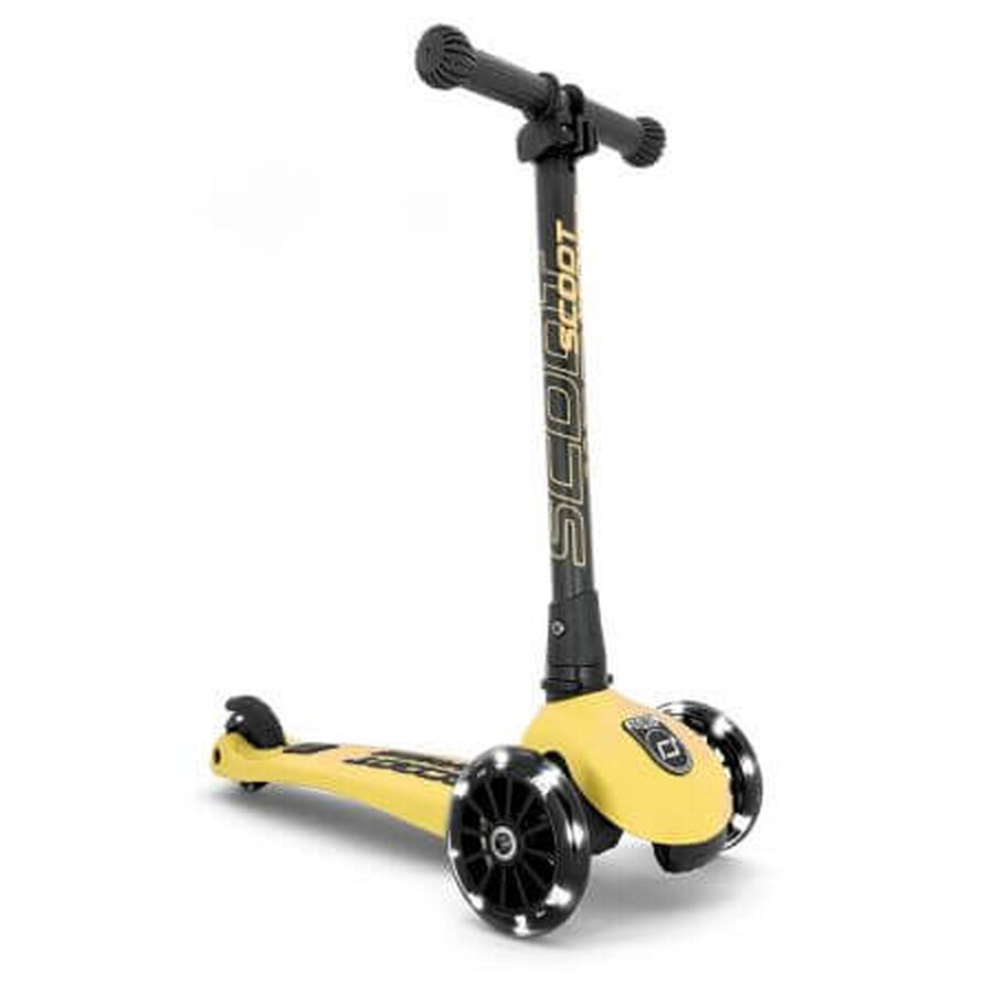 Verstelbare en opvouwbare kinderstep met verlichte wielen Highwaykick 3, 3 - 6 jaar, Citroen, Scoot & Ride