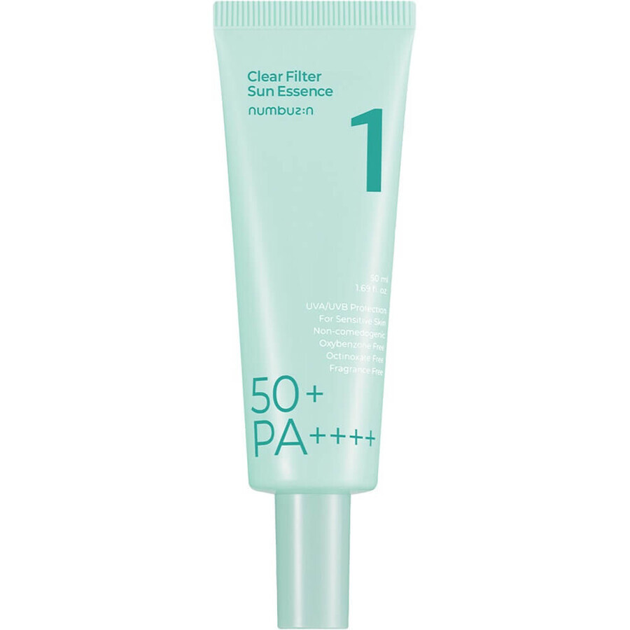 Face Cream SPF 50+PA++++ No.1 Clear Filter Sun, 50 ml, Numbuzin