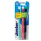 Set de 3 cepillos dentales para adultos Clean Smile, Suave, Multicolor, Jordan
