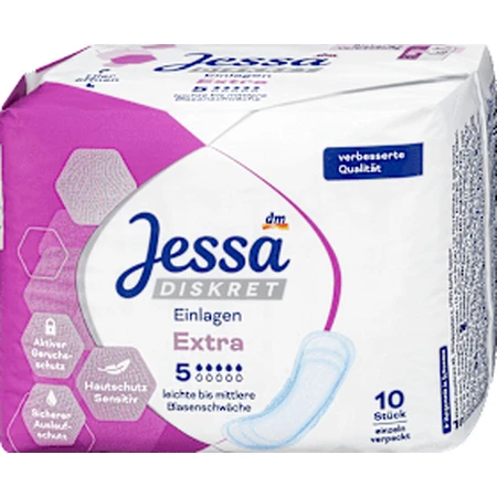 Jessa DISKRET Hygienic incontinence pads Extra, 10 pcs