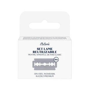 Reserve blades for classic razor, 20 pieces, Meloni
