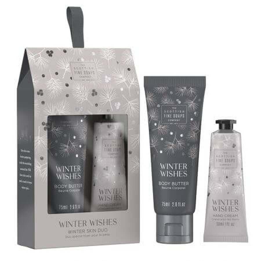 Winter Wishes skin care duo set, 1x75ml, 1x30ml, Scottish Fine Soaps
