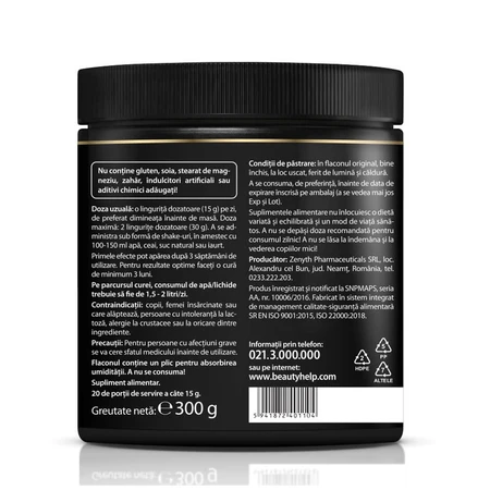 Beauty Help Ultra-Complex 9-in-1 Collagen Formula Schokoladengeschmack, 300 g, Zenyth