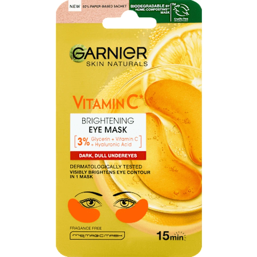 Garnier Skin Naturals Eye Area Mask Tissue, 1 pc