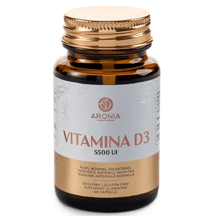 Vitamine D3, 5500 IE, 60 capsules, Aronia Charlottenburg