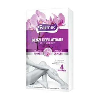 Hair removal strips with orchid extract 14 pcs , Farmec