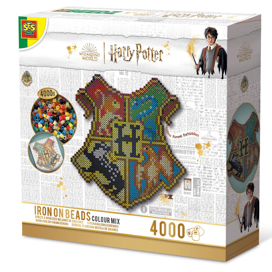 Set Beedz Emblema Hogwards Harry Potter, +6 years, SES Creative