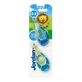 Set de 2 cepillos de dientes para niños, 0-2 años, Jordania