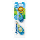 Set of 2 toothbrushes for children, 0-2 years, Jordan