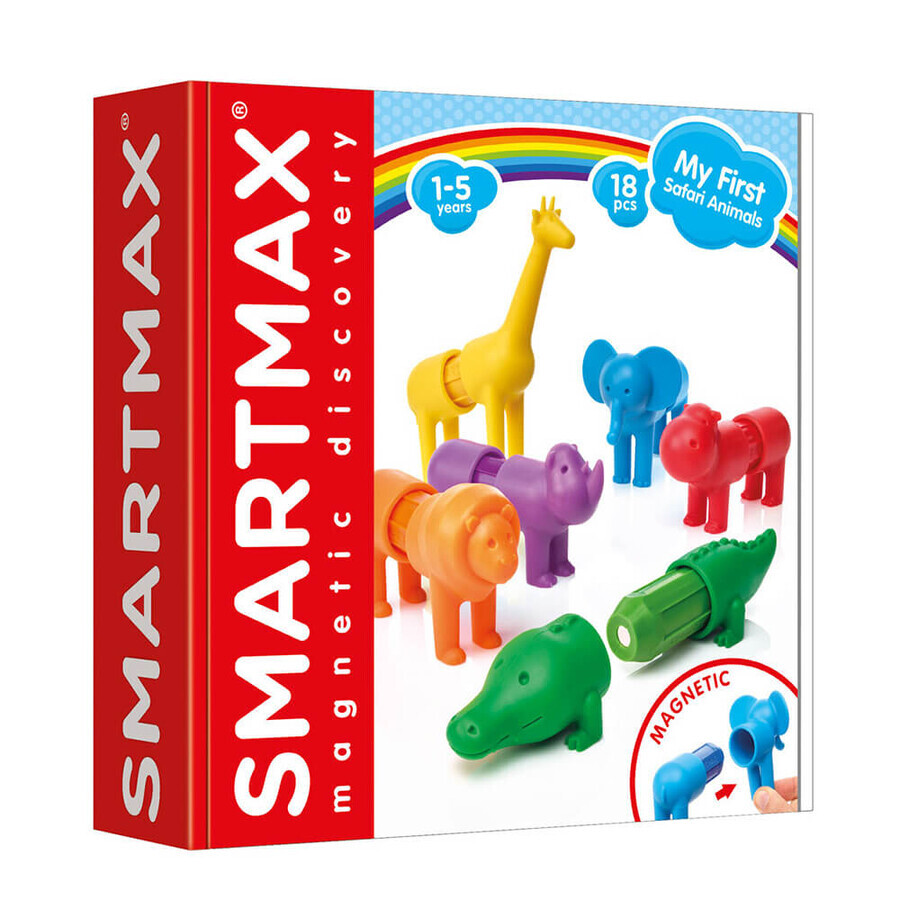 My First Safari Animals magnetic game, 18 pieces, Smart Max