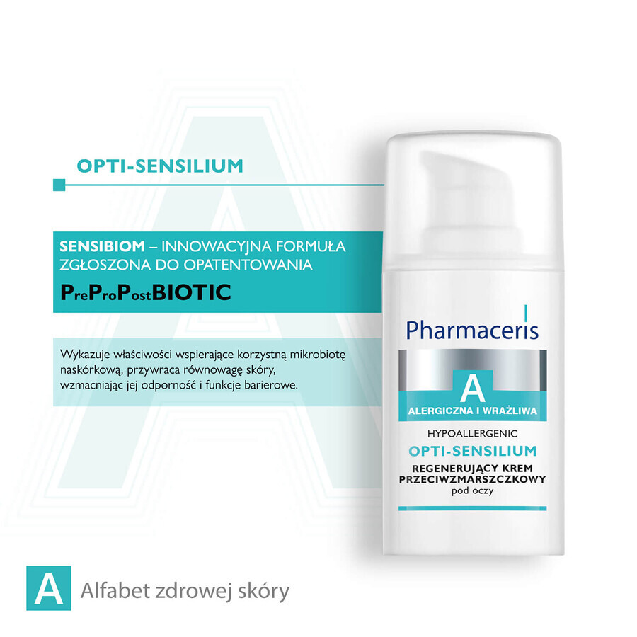 Pharmaceris A Opti-Sensilium, regenerating anti-wrinkle eye cream, 15 ml + Hyaluro-Sensibio, intensive moisturizing serum, 4 ml free of charge