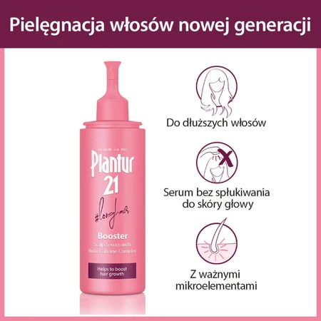 Plantur 21 Long Hair Booster, suero acelerador del crecimiento capilar para el cuero cabelludo, 125 ml