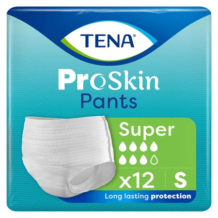 Tena Pants ProSkin, absorberende slip, maat S, 65-85 cm, Super, 12 stuks