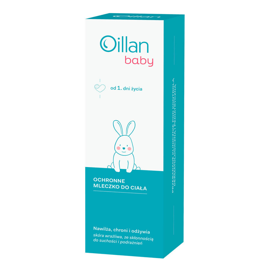 Oillan Baby, protective body milk, from day 1, 200 ml + oily wash gel, from day 1, 50 ml free