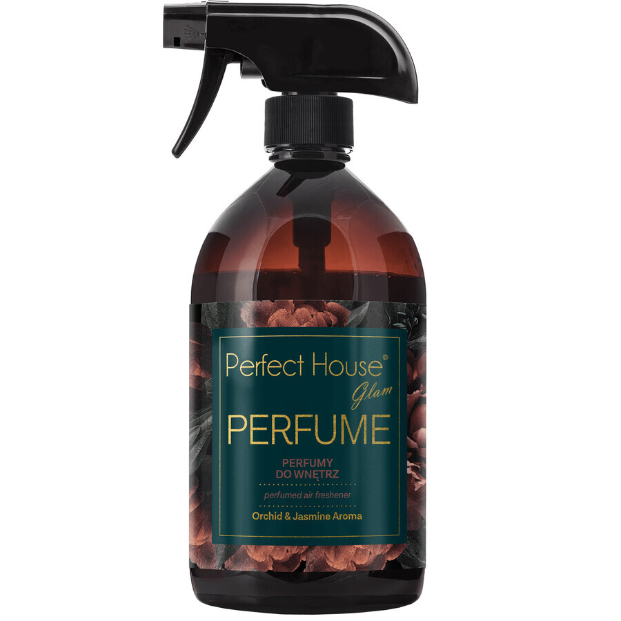 Perfume Perfect House Glam, fragancia para el hogar, aroma de orquídea y jazmín, 500 ml + líquido desengrasante profesional 100 ml de regalo