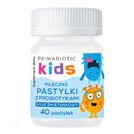 Primabiotic Kids Compresse di latte probiotico con probiotici, gusto crema, 40 compresse Primabiotic Kids Compresse di latte probiotico con probiotici, gusto crema, 40 compresse