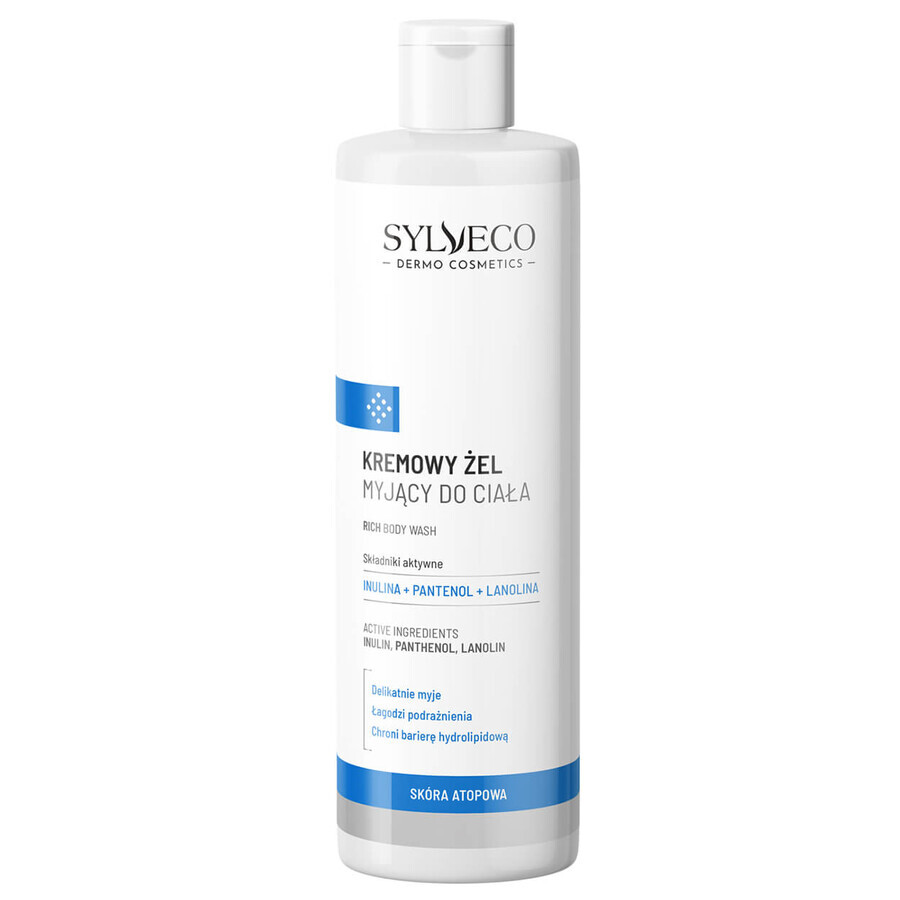 Set Sylveco Dermo Dermo Skóra Atopowa, lozione emolliente per il corpo, 400 ml + gel lavante per il corpo, 400 ml + shampoo per il cuoio capelluto atopico, 300 ml per 1 penny