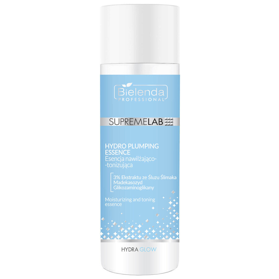 Bielenda Profesional SupremeLAB Hydra Glow, esencia tonificante e hidratante con extracto de moco de caracol, 200 ml