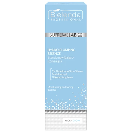 Bielenda Professional SupremeLAB Hydra Glow, tonifiërende en hydraterende essence met slakkenslijmextract, 200 ml