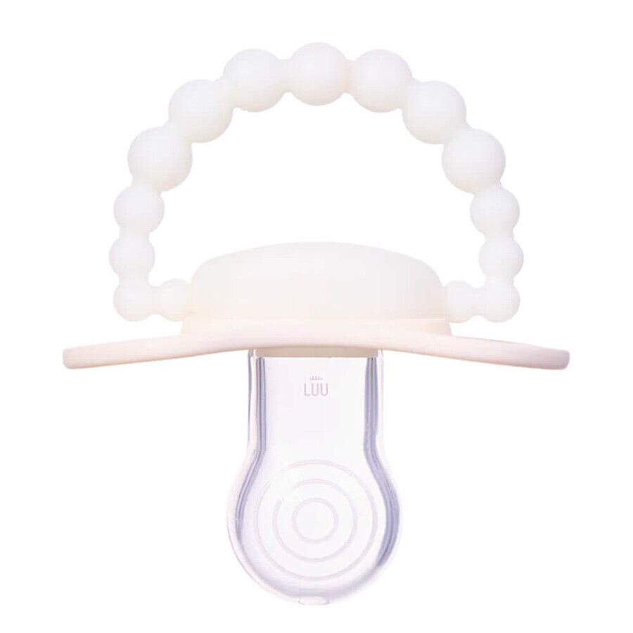 Luu Kids, chupete, posicionamiento, silicona, brilla en la oscuridad, American Cream Glow, 3-6 meses, 1 pieza