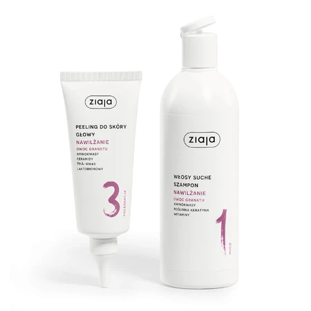 Ziaja Roślinnie Pielnywanie Nawilżanie Owoc Pomatu, shampoo, dry hair, 400 ml