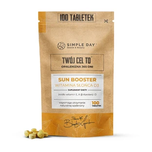 Simple Day Sun Booster, Vitamine E, A und D, 100 Tabletten
