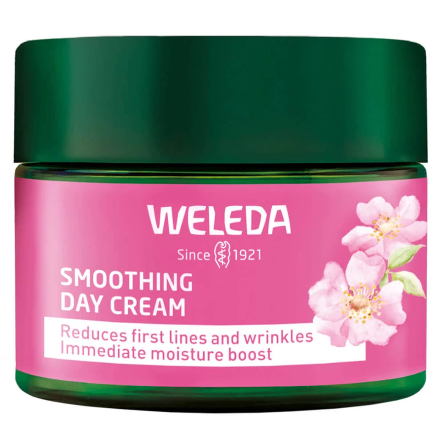 Weleda gladmakende dagcrème met wilde roos en witte thee, 40 ml