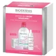 Set Bioderma Sensibio, Defensive, sérum, 30 ml + H2O, lotion micellaire, 500 ml + tampons cosmétiques, 3 pièces