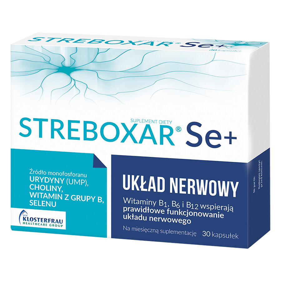 Streboxar Se+, 30 capsule