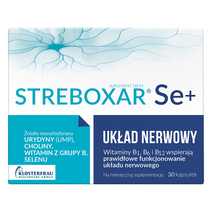 Streboxar Se+, 30 capsule