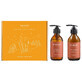 Mokosh Energetic Orange Power Set, Moisturizing Body Lotion, Orange &amp; Cinnamon, 200 ml + Moisturizing Body &amp; Hand Gel, Orange &amp; Cinnamon, 200 ml