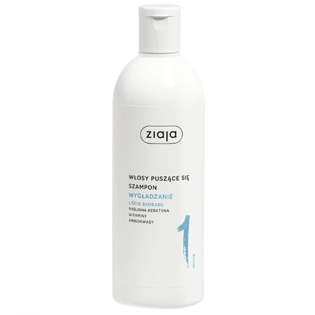 Ziaja Plant Care Suavizante Hojas de Baobab, champú, cabello rizado, 400 ml