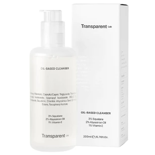 Transparent Lab Oil Based Cleanser, Tiefenreinigungsöl für das Gesicht, 200 ml