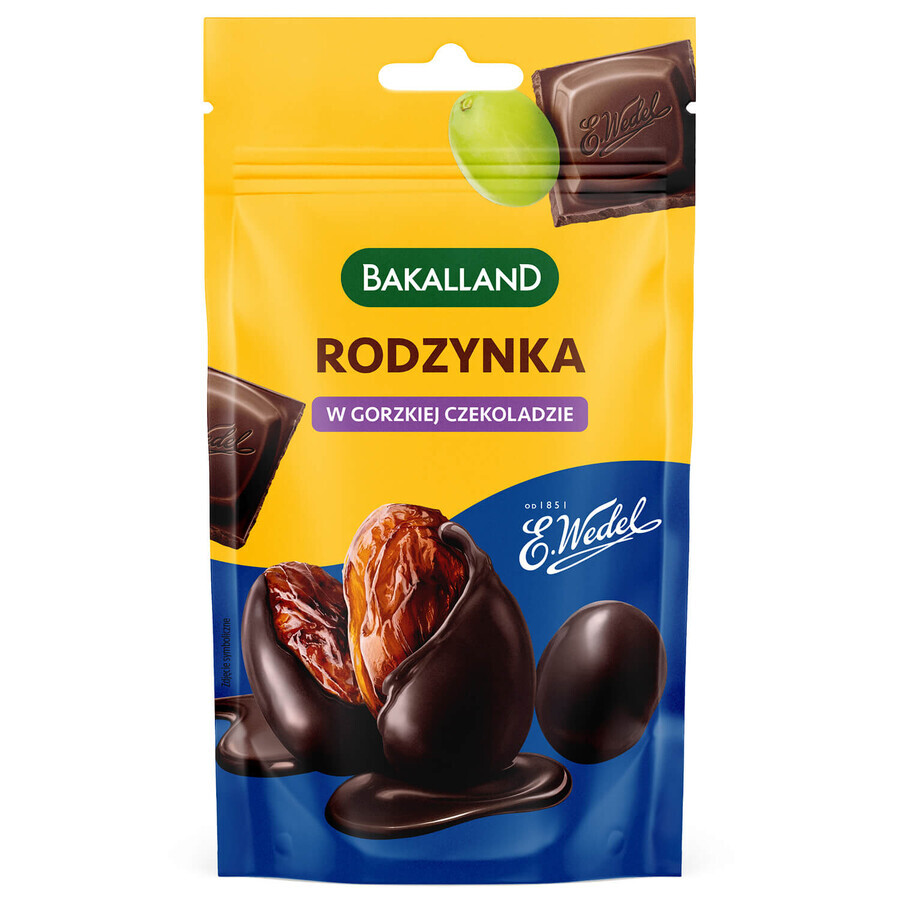 Bakalland Pasas de chocolate negro, 62 g