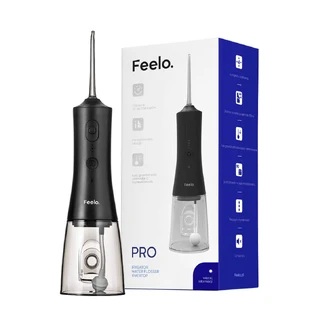 Feelo Pro, monddouche, snoerloos, zwart