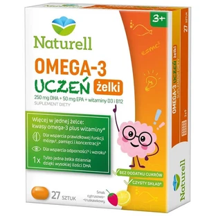 Naturell Omega-3 Pupil, petits pains, à partir de 3 ans, 27 pièces