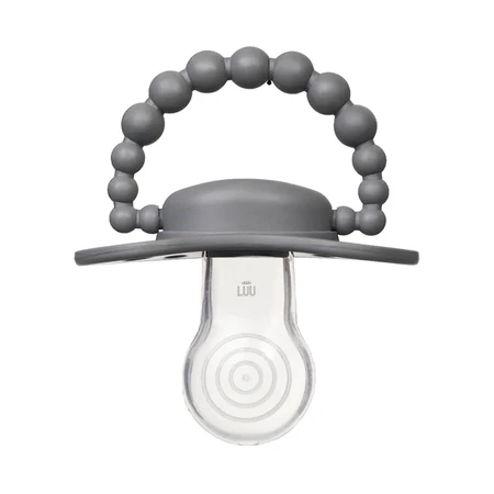 Luu Kids, chupete, posicionamiento, silicona, Lovely Gray, 0-3 meses, 1 pieza