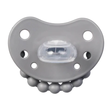 Luu Kids, chupete, posicionamiento, silicona, Lovely Gray, 0-3 meses, 1 pieza