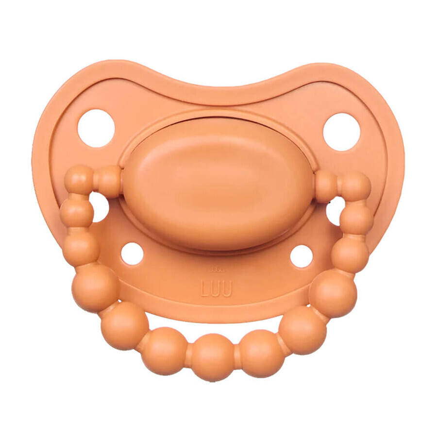Luu Kids, chupete, posicionamiento, silicona, Pumpkin Spice, a partir de 6 meses, 1 ud.