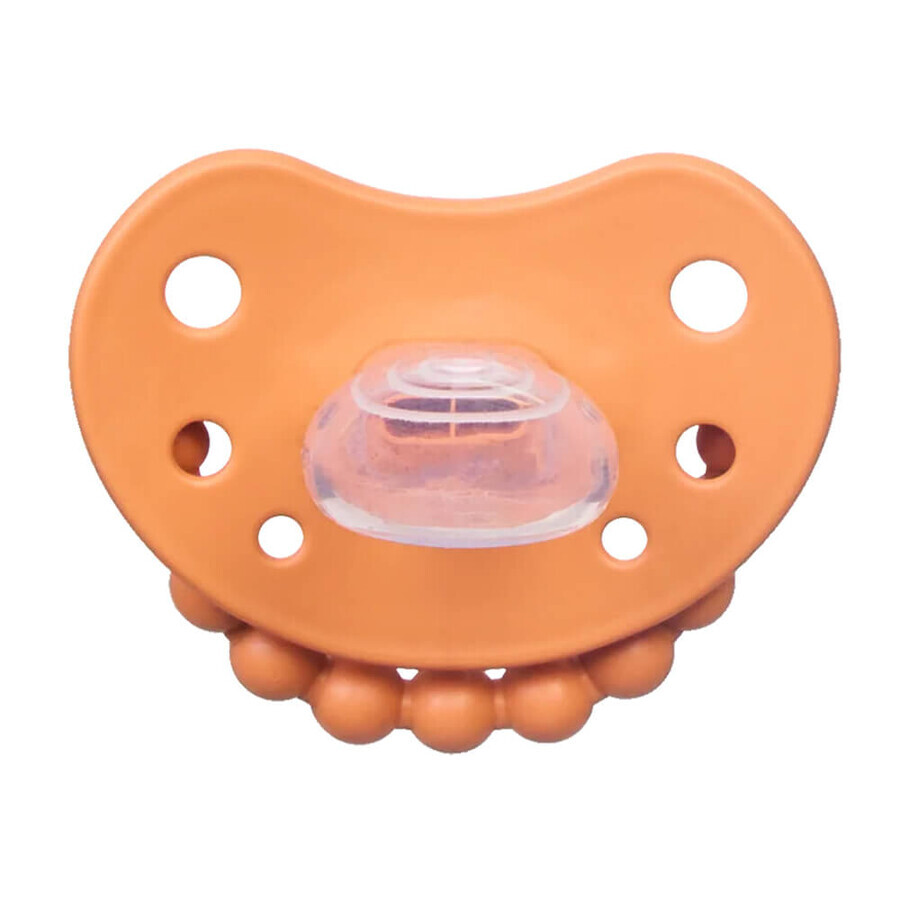 Luu Kids, chupete, posicionamiento, silicona, Pumpkin Spice, a partir de 6 meses, 1 ud.