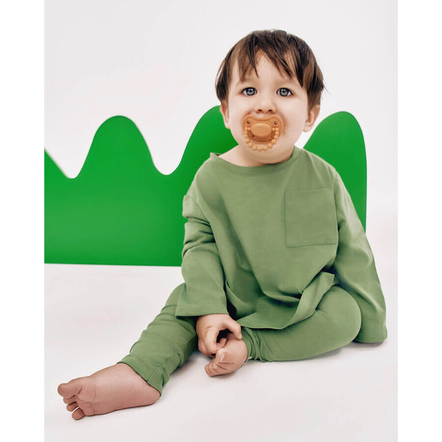Luu Kids, chupete, posicionamiento, silicona, Pumpkin Spice, a partir de 6 meses, 1 ud.