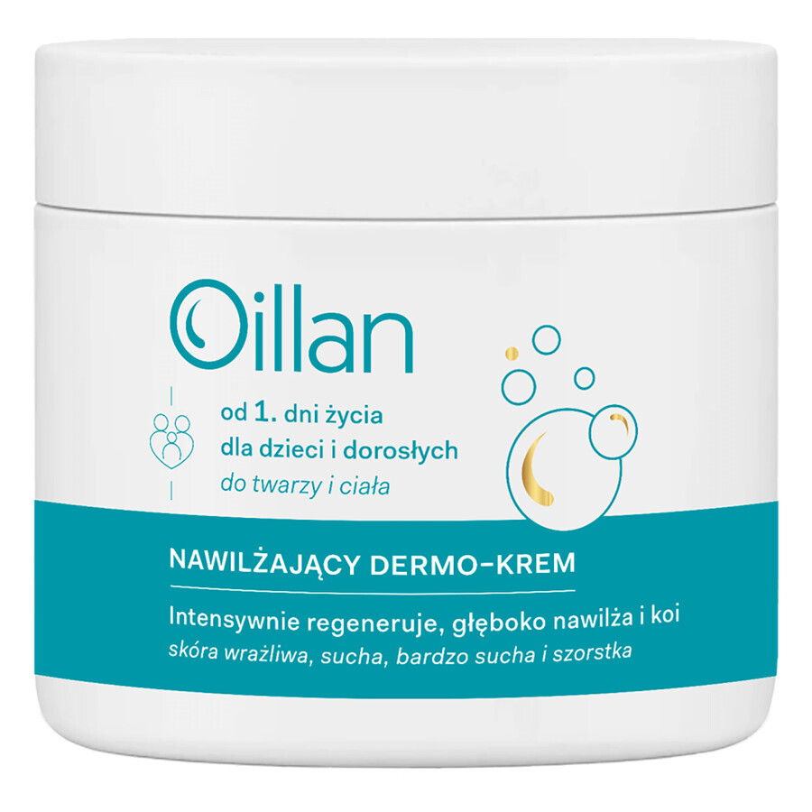 Oillan dermo vochtinbrengende crème, vanaf de eerste levensdag, 500 ml + olie reinigingsgel, vanaf de eerste levensdag, 50 ml gratis